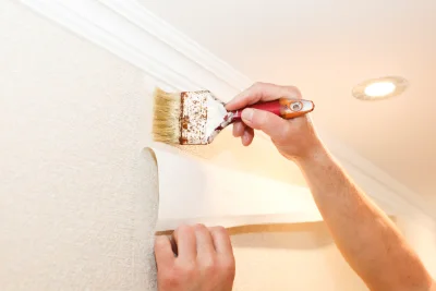 Pose de papier peint à Besson — revêtements muraux et toiles de verre